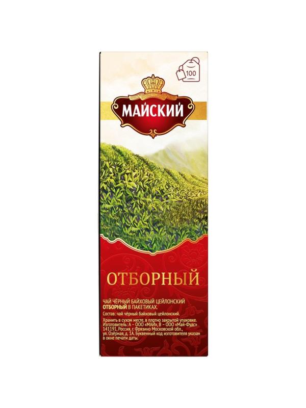 Чай Майский черный Отборный 100пакx2г 724403