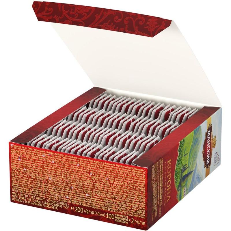 Чай Майский Корона Российской Империи черный 100пакx2г