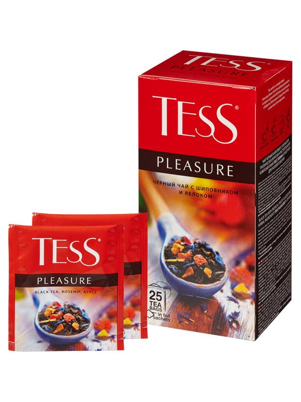Чай черный ТЕSS Pleasure с фруктовыми добавками 1,5г*25пак