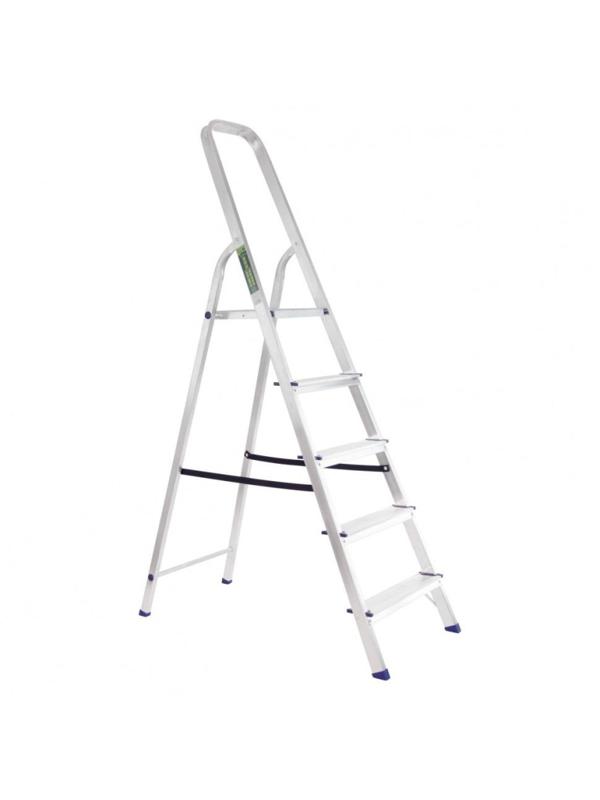 Стремянка 5 ступеней, алюминиевая СИБРТЕХ (97715)