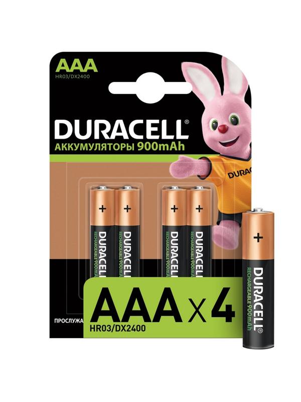 Аккумулятор DURACELL AAA/HR03-4BL 900mAh бл/4шт