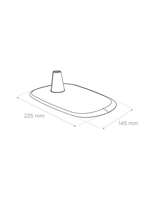Подставка пластиковая для алюм.трубок, серый, 10шт.уп