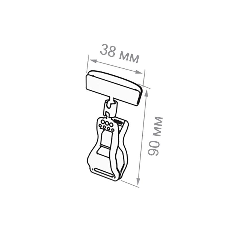 Ценникодержатель подвесной для информации на прищепке,10шт/уп