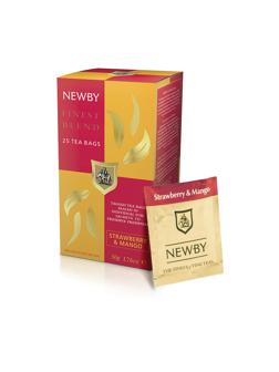 Чай Newby Манго и Клубника черный 25 пакетиков