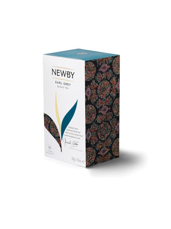 Чай Newby Эрл Грей черный 25 пакетиков