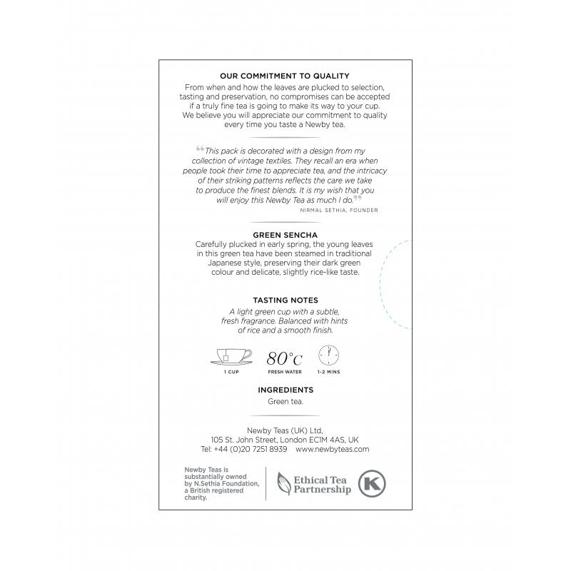 Чай Newby Зеленая Сенча зеленый 25 пакетиков