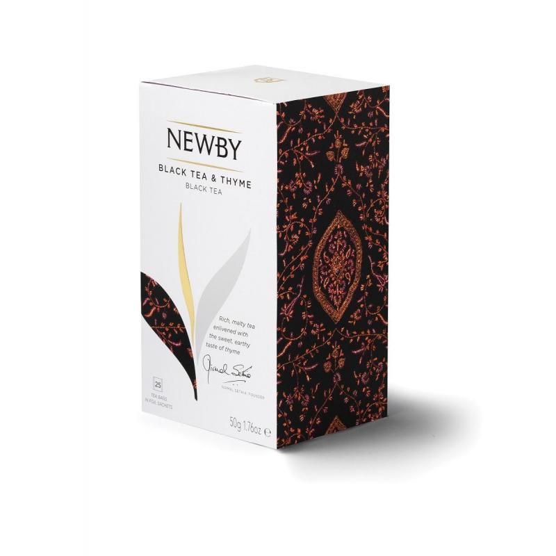 Чай Newby Черный чай с Чабрецом 25 пакетиков