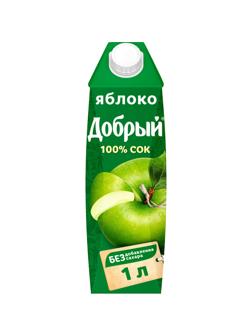 Сок Добрый яблочный 1 л