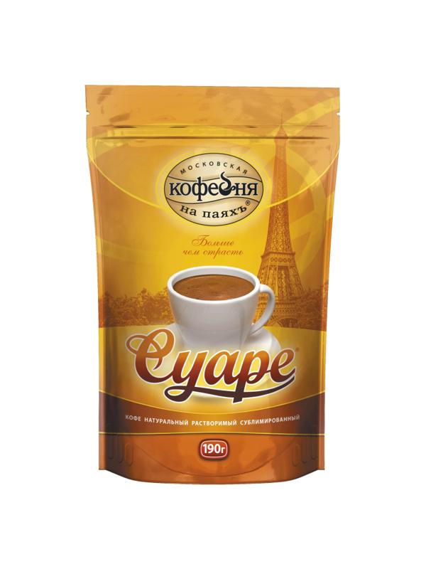 Кофе СУАРЕ рaстворимый, пакет 190 г.