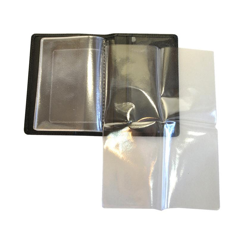 Обложка для автодокументов кожаная черная, 02-024-0713