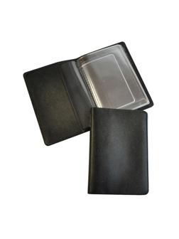 Обложка для автодокументов кожаная черная, 02-024-0713