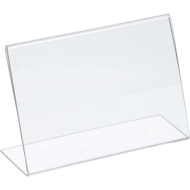 Ценникодержатель настольный для ценника 80х120 мм, настольный, акрил