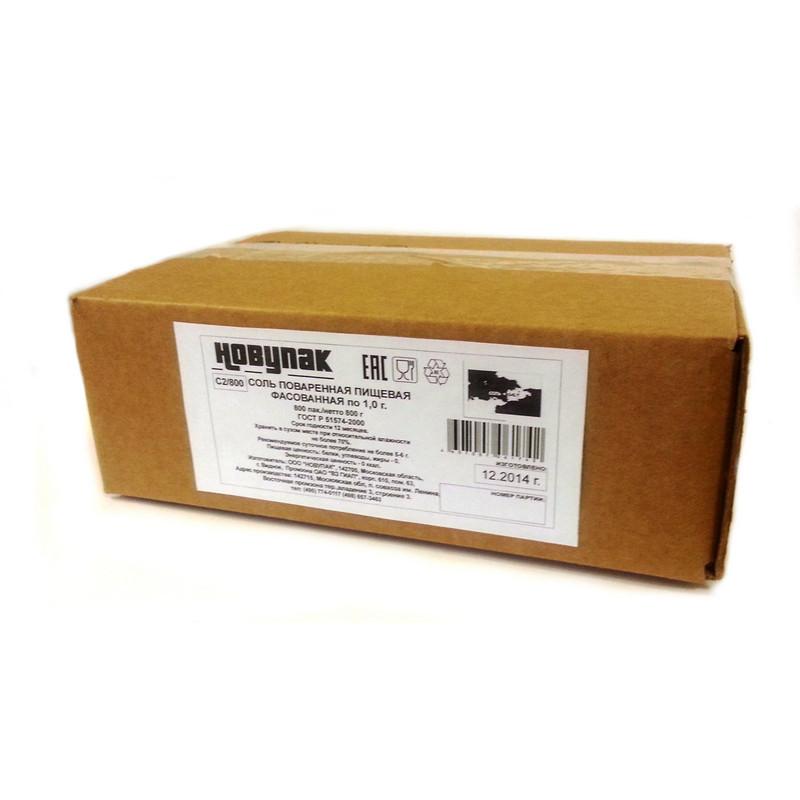 Соль пищевая поваренная  Материк  фасованная 800шт*1г