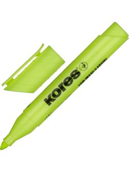 Маркер текстовыделитель KORES 1-5 мм желтый 36001