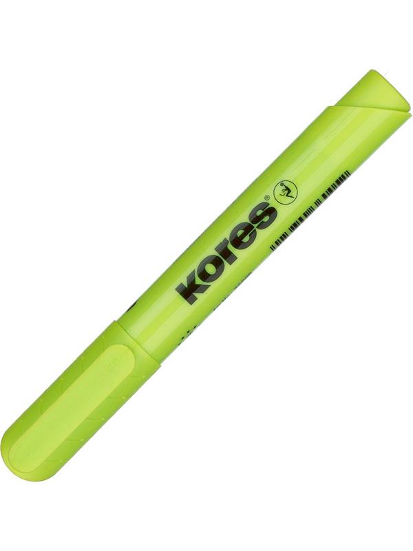 Маркер текстовыделитель KORES 1-5 мм желтый 36001