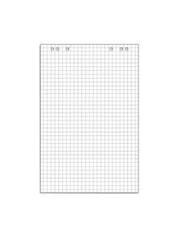 Блок бумаги для флипчартов клетка 67,5х98 50 лист. 80гр.