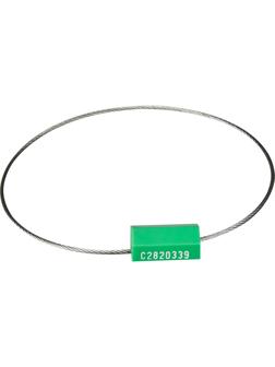 Пломба тросовая номерная, одноразовая, 300 мм., 10шт/уп