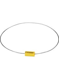 Пломба тросовая номерная, одноразовая, 500 мм., 10шт/уп