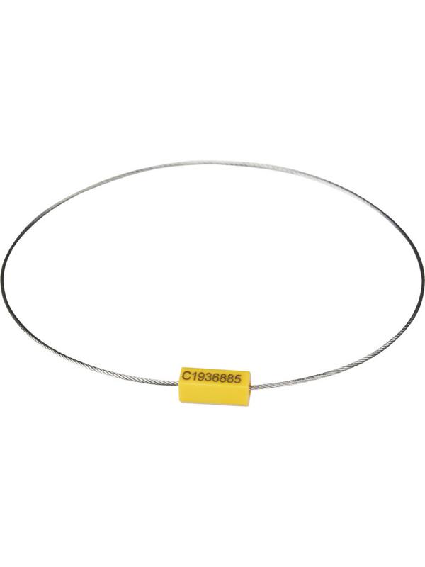 Пломба тросовая номерная, одноразовая, 500 мм., 10шт/уп