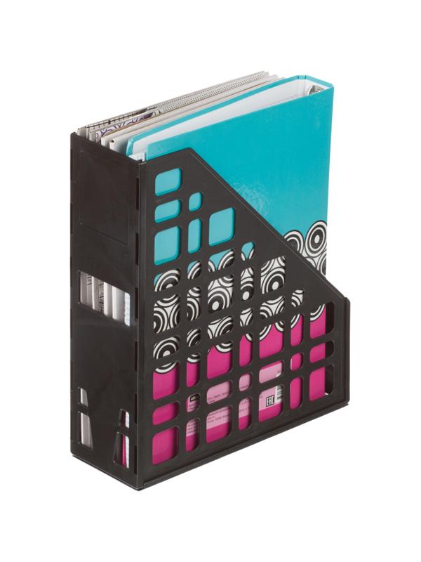 Лоток вертикальный Attache 85мм сборный 1 отд черный