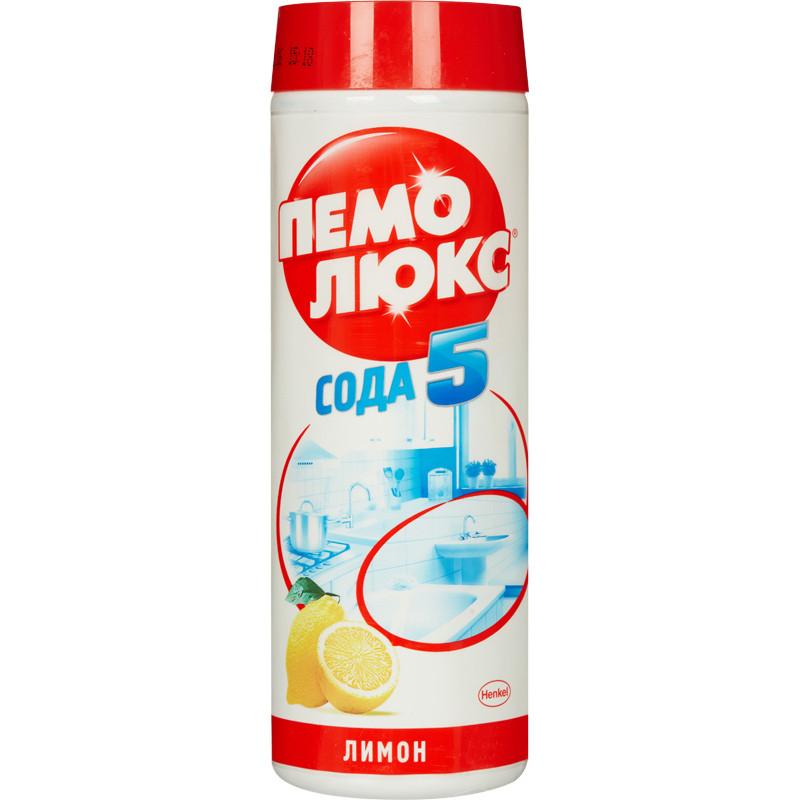 Универсальное чистящее средство Пемолюкс Сода 5 порошок 0.48 кг яблоко