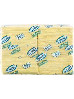 Салфетки бумажные Luscan Profi Pack 1сл24х24 пастельжелтые400 шт/уп