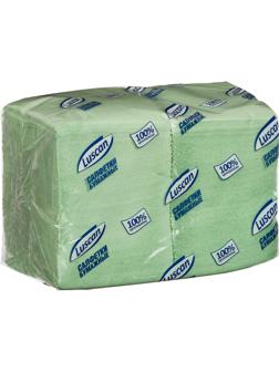 Салфетки бумажные Luscan Profi Pack 1сл24х24пастель салатовые 400 шт/уп