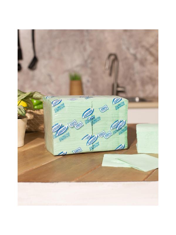 Салфетки бумажные Luscan Profi Pack 1сл24х24пастель салатовые 400 шт/уп