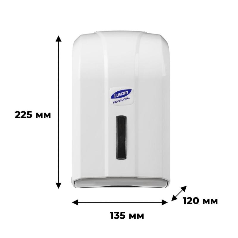 Диспенсер для туалетной бумаги лист Luscan Professional белый