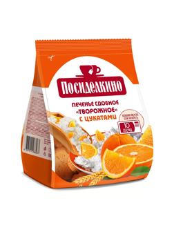 Печенье Посиделкино творожное с цукатами 250г