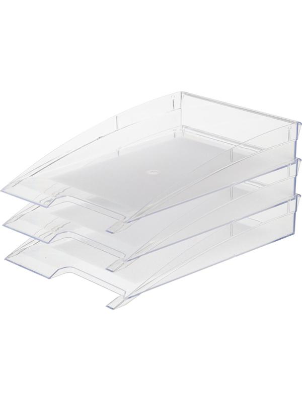 Лоток горизонтальный Attache City прозрачный