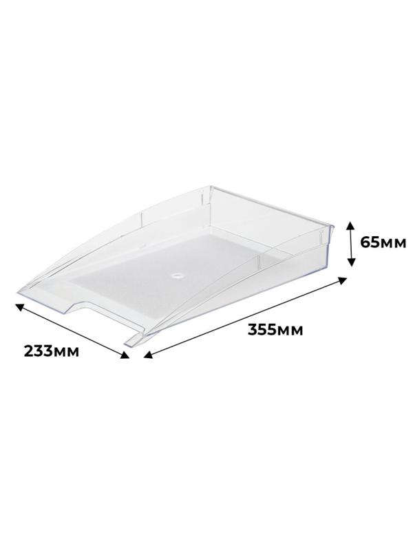 Лоток горизонтальный Attache City прозрачный