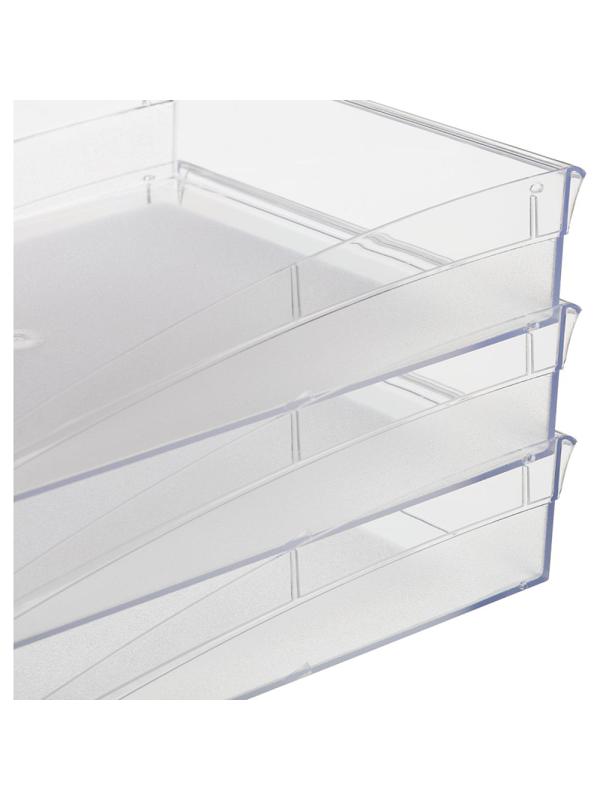 Лоток горизонтальный Attache City прозрачный