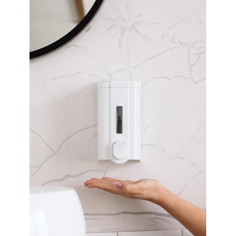 Дозатор для жидкого мыла Luscan Professional 1000мл белый пластик