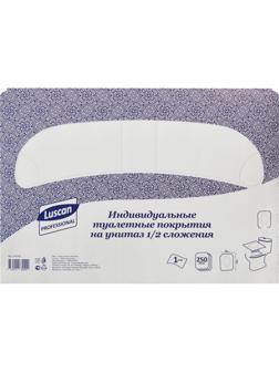 Одноразовые покрытия на унитаз Luscan Professional 1/2 сложения 250шт/уп