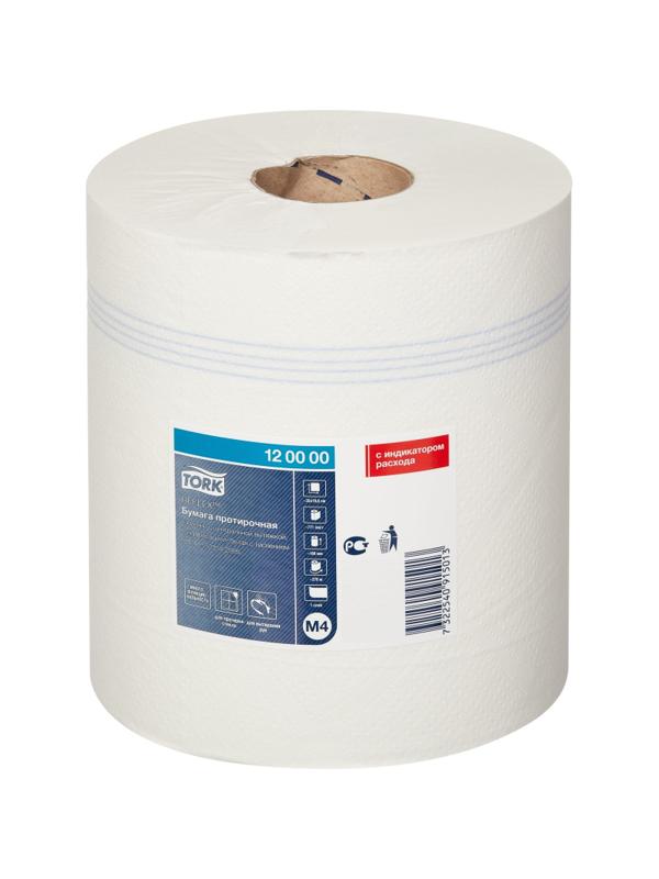 Бумага протирочная д/держ.Tork М4 с ЦВ 1сл.771л/рул. 6рул/уп 120000