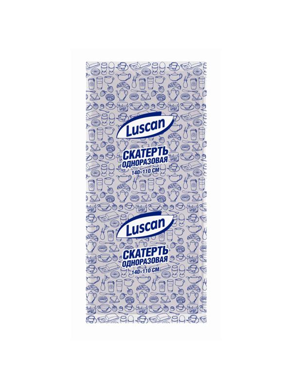 Скатерть одноразовая Luscan, 110х140см, белая