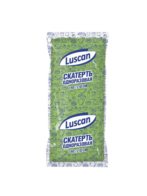 Скатерть одноразовая Luscan, 110х140см, зеленая