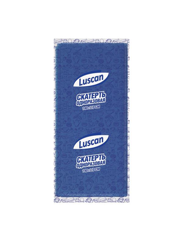 Скатерть одноразовая Luscan, 110х140см, синяя