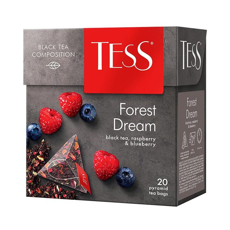 Чай TESS FOREST DREAM черный пирамидки 20шт