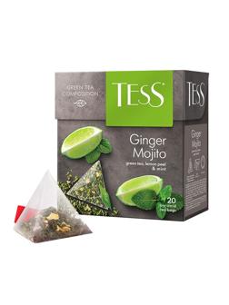 Чай TESS GINGER MOJITO зеленый пирамидки 20шт