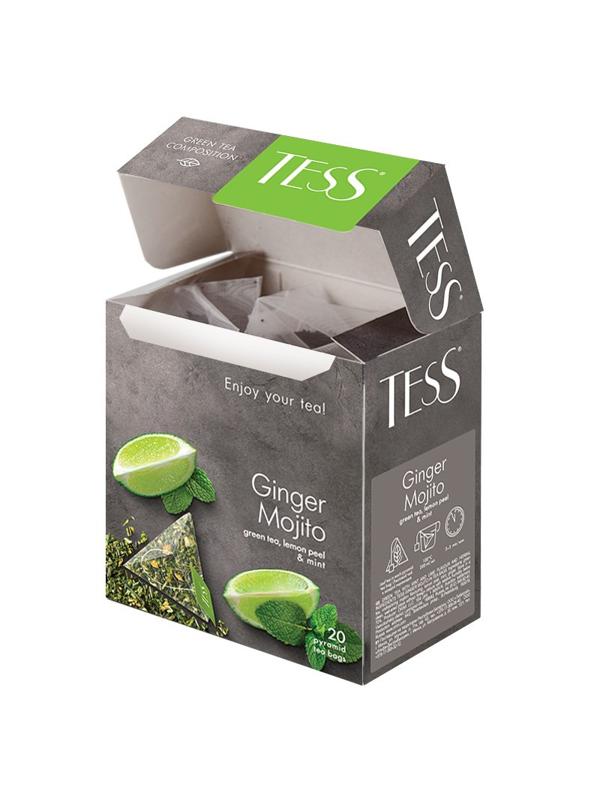 Чай TESS GINGER MOJITO зеленый пирамидки 20шт