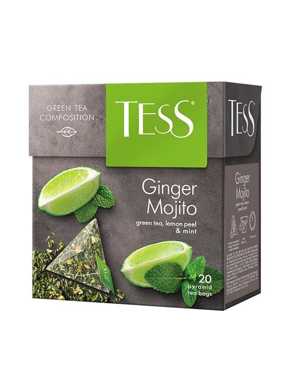 Чай TESS GINGER MOJITO зеленый пирамидки 20шт