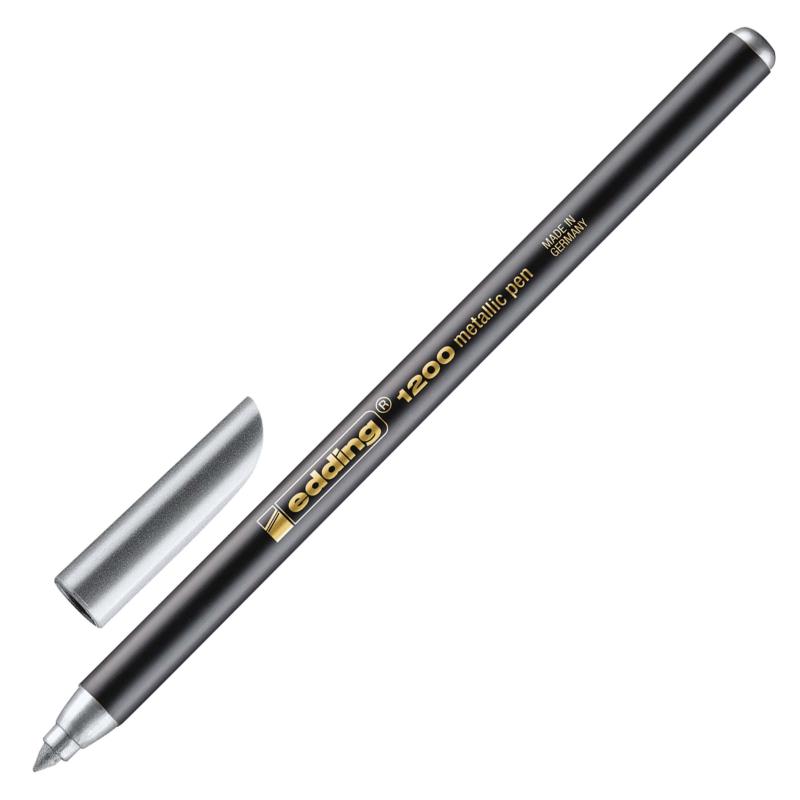 Фломастер 6цв,металлик,мет короб,Edding,1200/6