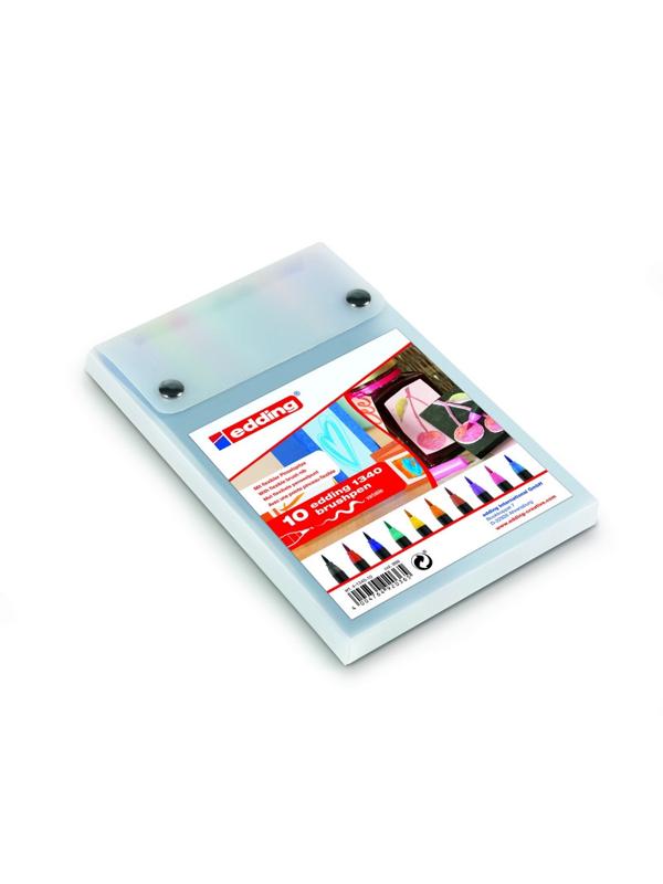 Ручка Кисть,10цв,Edding,1340