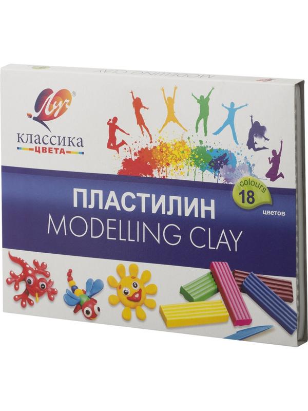 Пластилин Луч Классика 18цв 360гр со стеком