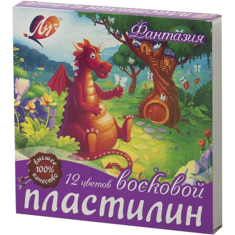 Пластилин Луч Фантазия 12цв со стеком 25с 1523-08