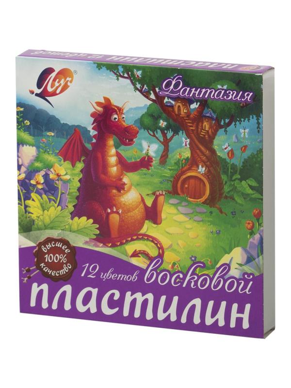 Пластилин Луч Фантазия 12цв со стеком 25с 1523-08