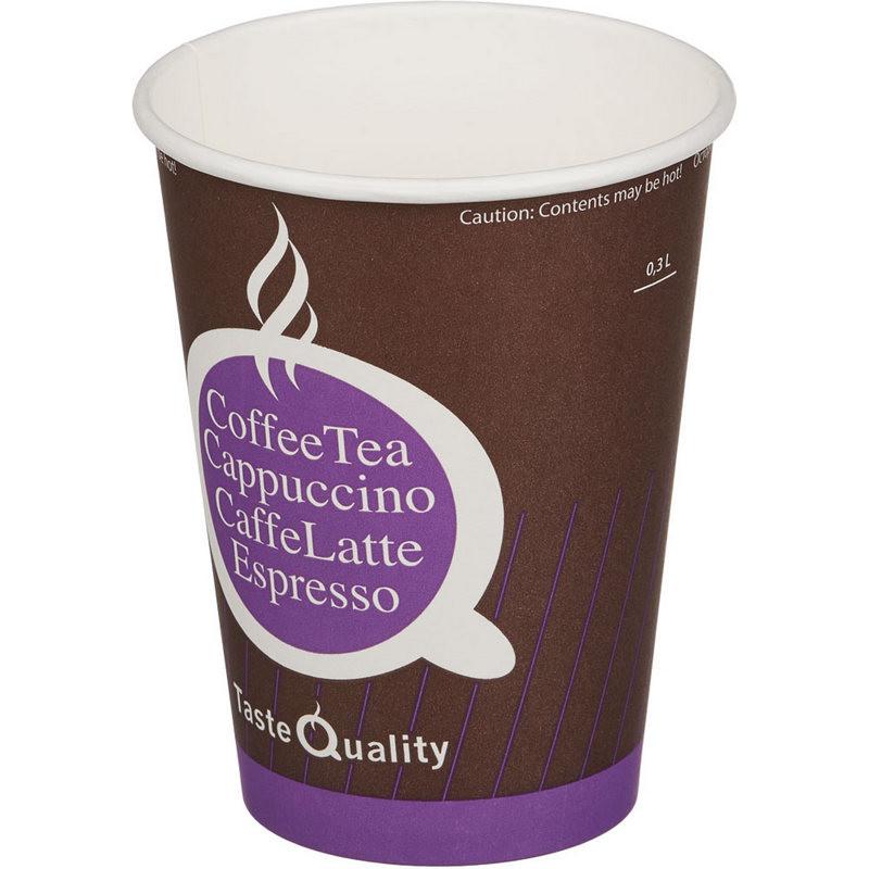 Стакан одноразовый бум однослойный d-90мм 300мл TasteQuality 50шт/уп