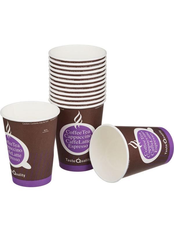 Стакан одноразовый бум однослойный d-90мм 300мл TasteQuality 50шт/уп